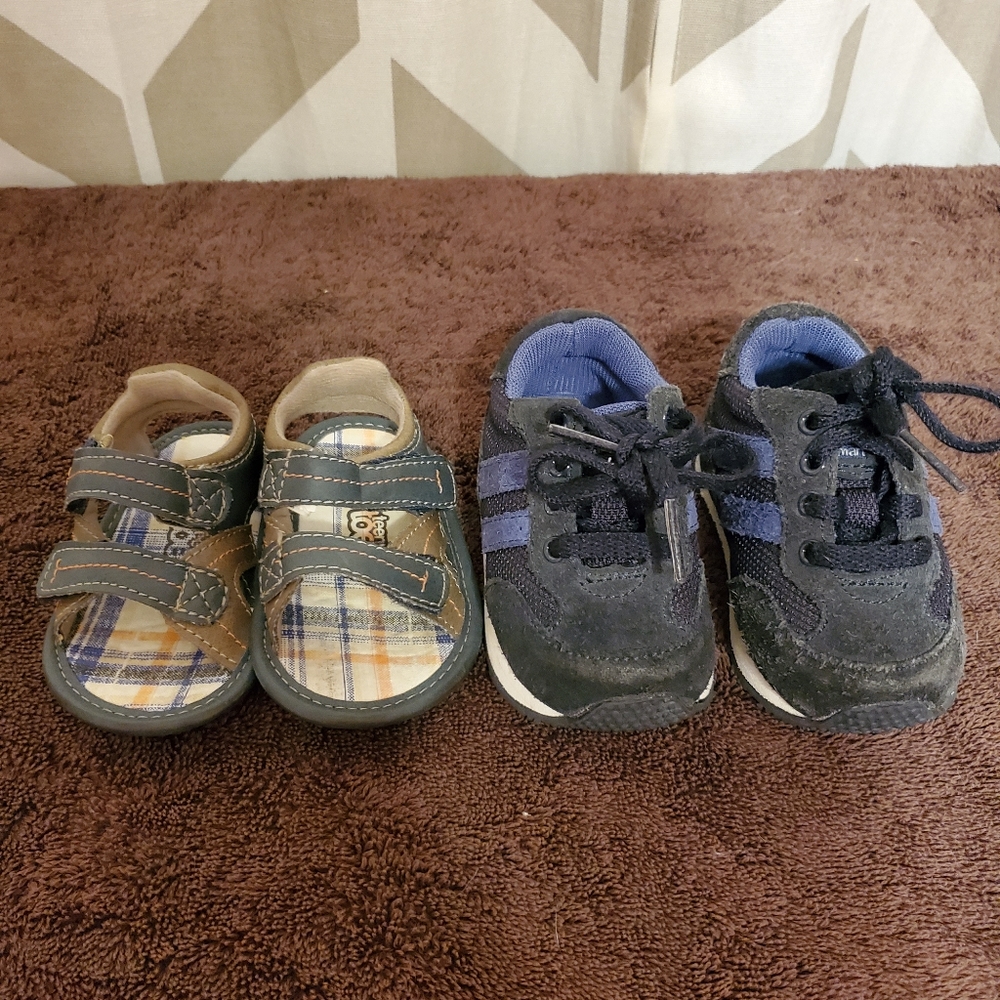 Baby Boy Shoes, Two Pair Size 3